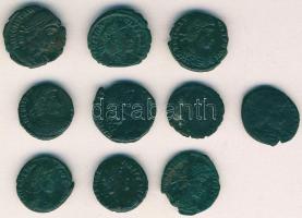 Római Császárság 10db kisbronz T:vegyes
