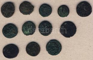 Római Császárság 12db kisbronz T:vegyes