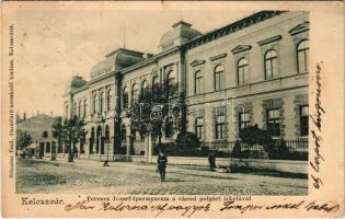 1905 Kolozsvár, Cluj; Ferenc József Iparmúzeum, Városi polgári iskola. Schuster Emil kiadása / industrial museum, school (kis szakadás / small tear)