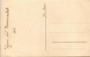 1916 Nagyszeben, Hermannstadt, Sibiu; cigány árusok, Pesti Magyar Kereskedelmi Bank fiókja / Gypsy v...