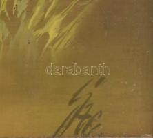 Szekeres Emil (1934-2019): Erdei tó. Olaj, farost. Jelzett. Hátoldalán autográf felirattal és Koszta...