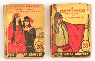 A. Conan Doyle: A fehér csapat I-II. Bp., Légrády Testvérek. Kiadói papírkötés, viseltes állapotban