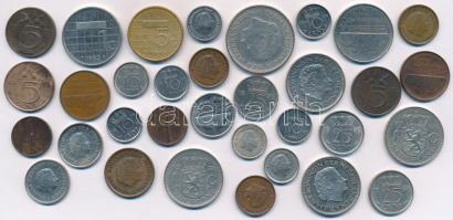 Hollandia 1950-1998. 1c-5G (33db, 31xklf) T:2-3 Netherlands 1950-1998. 1 Cent - 5 Gulden (33pcs, 31xdiff) C:XF-F