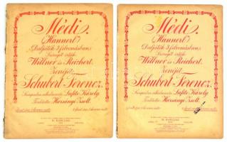 1918 Schubert: Médi, 2 db kotta, viseltes állapotban