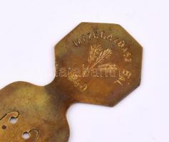 Fém könyvjelző, "Mezőgazdasági Bál 1940" felirattal, h: 13,5 cm
