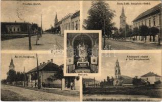 Gyoma, Fő utca, Ágostai evangélikus, református és római katolikus templom, főoltár, belső, Kőrös part