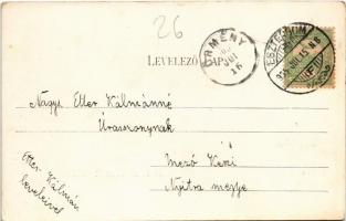 1905 Buziásfürdő, Baile Buzias; Gyógyterem, vendéglő, étterem, pincérek. Nosek Gusztáv kiadása / spa...