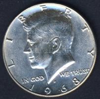 USA 1968D 1/2$ Ag "Kennedy" T:1/2+