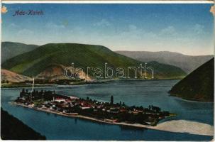Ada Kaleh, Török sziget Orsova alatt / Turkish island (képeslapfüzetből / from postcard booklet) (gyűrődés / crease)