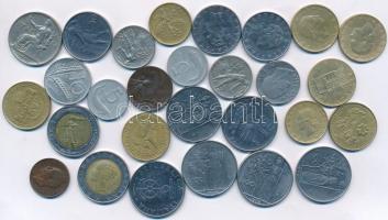 Olaszország 1912-1998. 5c-500L (28xklf, közte 6db forgalmi emlékérme) T:2-3 Italy 1912-1998 5 Centesimi - 500 Lire (28xdiff, within 6pcs circulating commemorative coins) C:XF-F