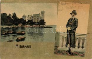 Feldpost üdvözlőlap Miramar