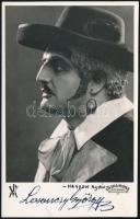 Losonczy György (1905-1972) operaénekes dedikált fotólapja