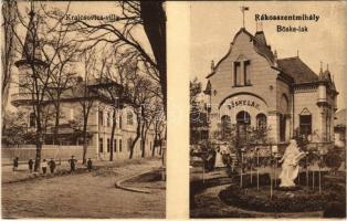 1916 Budapest XVI. Rákosszentmihály, Kraicsovics villa és Böske lak