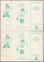 Iskolai takarékbélyeggyűjtő-lap, 2 db