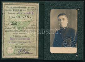 1935 MÁV fényképes igazolvány kalauz jelölt részére