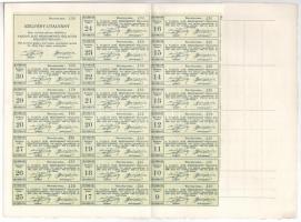 Vajszló 1910. "A Vajszlói Első Mészhomokkő Téglagyár Részvénytársaság" részvénye 200K-ról,...