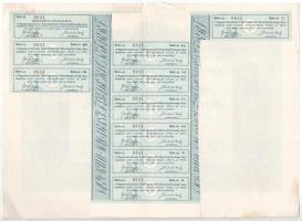 Kunmadaras 1926. "A Nagy-Kun-Madarasi Takarékpénztár Részvény-Társaság" részvénye 50P-ről,...