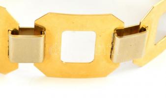 18K arany karkötő geometrikus mintákkal. Jelzett. 42,86 g
