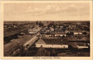 1941 Kelebia, nagyközség látképe, vasúti sínek