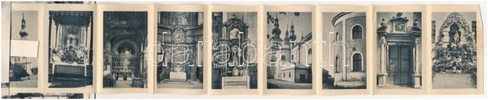 1940 Máriapócs, Kegytemplom. leporello belső nézetekkel