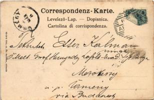 1903 Abbazia, Opatija; Angekommener Dampfer / steamship, molo, port. Orig.-A. Fr. Reincke (EK)