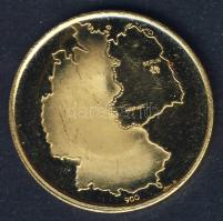 NSZK 1970. "Erfurti megbeszélés" Au emlékérem 3,5g T:PP