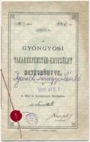 Gyöngyös ~1919-1926. 5db takarékbetétkönyv, közte "Gyöngyösi Takarékpénztár-egyesület", &q...