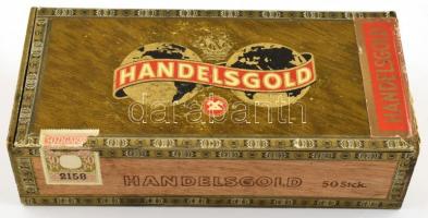 Handelsgold régi cigarettás doboz, jó állapotban, 24×11,5×6,5 cm