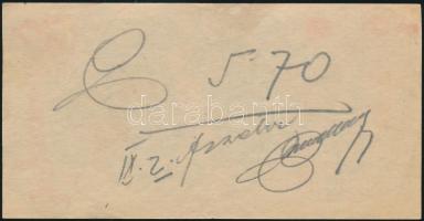 cca 1930 Gönczi-Gebhardt Tibor (1902-1994): Én is spórolok, mert 6 üres Vesta dobozért 1 tele dobozt...