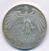 NSZK 1972G 10M Ag "Müncheni Olimpia - Stadion" T:1- patina FRG 1972G 10 Mark Ag "Müni...