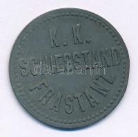 Osztrák-Magyar Monarchia ~1900-1910. "K. K. Schiesstand Frastanz" Zn lőtéri zseton (24mm) T:1-,2 Austro-Hungarian Monarchy ~1900-1910. "K. K. Schiesstand Frastanz" Zn shooting range jeton (24mm) C:AU,XF