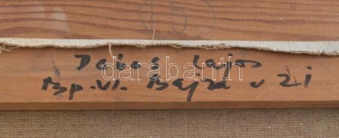 Dobos Lajos (1921-2012): Száraz Virágok. Olaj, vászon, jelzett. Hátoldalán autográf felirattal. Fa k...