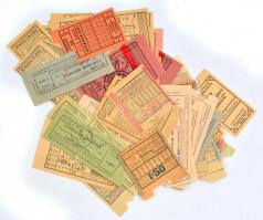 cca 1930-2000 Vegyes, nagyrészt budapesti, menetjegy gyűjtemény, közte pár modern balatoni vonatjegg...