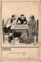 1902 Tarok / Tarokk / Tarot card game. Serie 828. s: Kobes (fl)