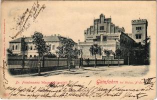 1901 Gainfarn (Bad Vöslau), Dr. Friedmanns Wasserheilanstalt / spa, bath. C. Ledermann jr. 503. (EK)
