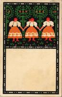 1913 Az Orsz. Magy. Kir. Iparművészeti Iskola levelezőlapjai / Ungarische Werkstätte no. 2003. kiadja Rigler József Ede Rt. / Hungarian art postcard (EK)