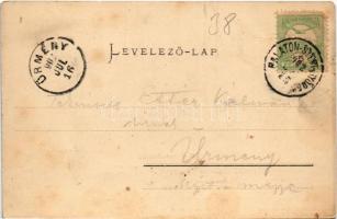 1902 Balatonberény, Fő utca. Mérei Ignác kiadása (fl)