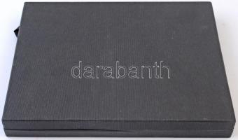 Fekete érmetartó kazetta (2x12db 5x5cm-es férőhellyel), használt állapotban