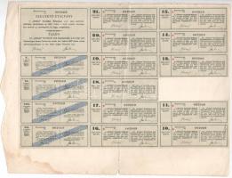 Budapest 1926. "Globus Nyomdai Műintézet Részvénytársaság" részvénye 15P-ről, szelvényekke...