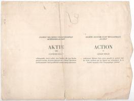 Budapest 1926. "Globus Nyomdai Műintézet Részvénytársaság" részvénye 15P-ről, szelvényekke...