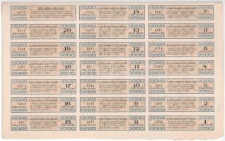 Budapest 1910. "Saját Otthon Részvénytársaság" részvénye 200K-ról (2x), szelvényekkel, fel...