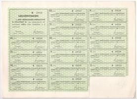 Budapest 1924. "KÉVE Mezőgazdasági Iparfejlesztési és Hitelintézet Rt." huszonöt részvénye...