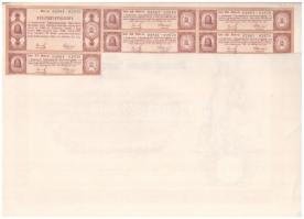 Szekszárd 1924. "A Szekszárdi Takarékpénztár" tíz részvénye egyben, összesen 250.000K-ról,...