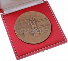 Kiss Sándor (1925-1999) DN "Salgótarján Város Tanácsától" Br plakett eredeti tokban (96mm)...