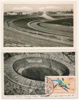 11 db MODERN sport motívum képeslap: európai foci stadionok / 11 modern sport motive postcards: European football stadiums