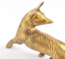 Réz róka, h: 20 cm