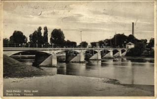 1931 Érsekújvár, Nové Zámky; Mytny most / Vámhíd / customs bridge (EK)