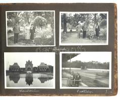 cca 1935-1949 51db-os debreceni fotóalbum, benne több városkép, családi fényképek, stb.