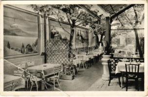 Budapest II. Öreg Pince vendéglő kerthelyisége, étterem. Ürömi utca 54. (EB)