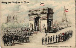 Einzug der Deutschen in Paris / WWI German military propaganda